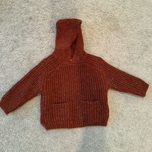 Zara baby infant knitted hooded sweater